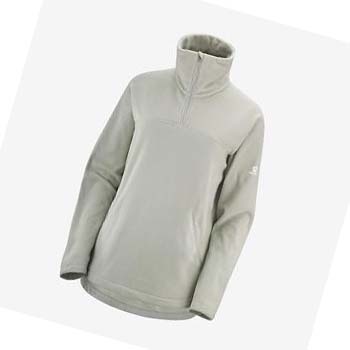 Salomon ESSENTIAL COSY FLEECE Mikiny S Kapucňou Damske Biele | SK 3108DFM